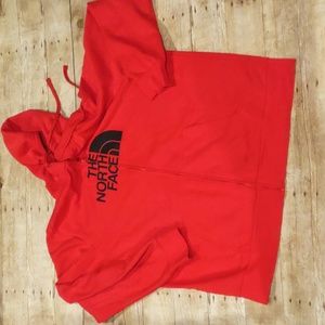 Men's North face zip red hoodie XXL